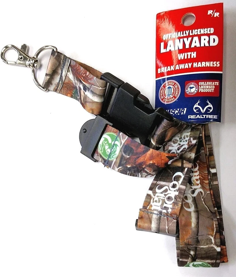 Colorado State University Rams Camo Lanyard Keychain Double Sided Breakaway... - Image 1 of 1