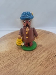 Vintage 4" Holz Räuchermann Imker - Bild 1 von 6