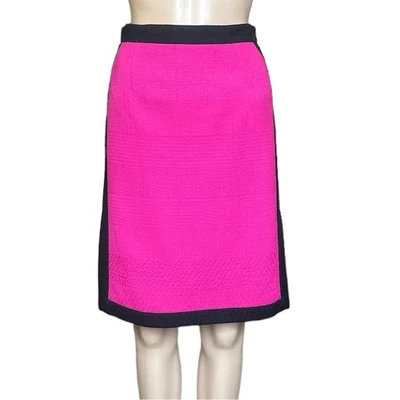 Falda lápiz de lana texturizada rosa Emanuel Ungaro con aberturas talla 4 Foto 1 de 4