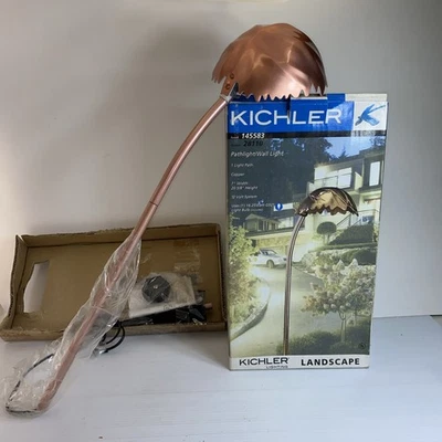 Kichler Copper Landscape Path Light Model 28110 Umbrella Shade Outdoor - Image 1 of 4