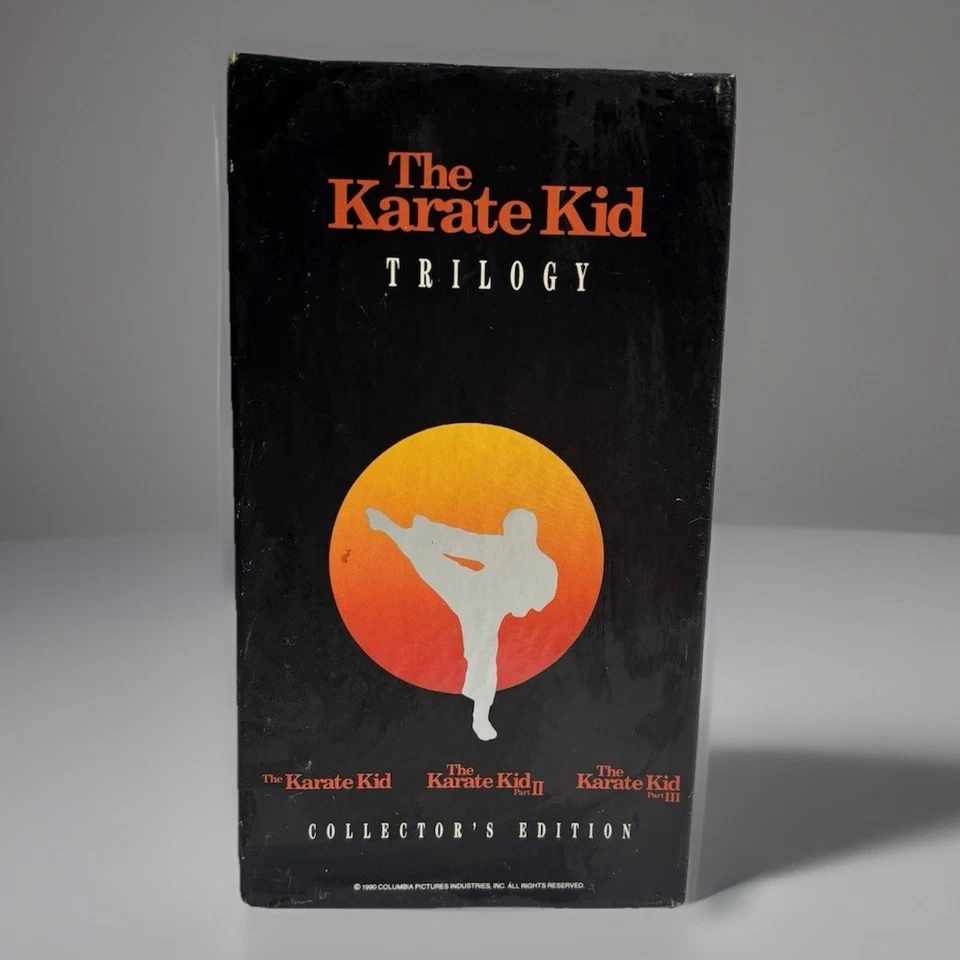 The Karate Kid Trilogy VHS Box Set Collectors Edition RARE FIND! All Working - Image 1 of 4