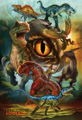 Eurographics Carnivorous Dinosaurs 100 Piece Jigsaw Puzzle - Image 1 of 2