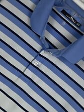 RLX Ralph Lauren Mens Striped Golf Polo Size XL Short Sleeve Wicking Stretch EUC