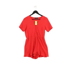 New Look Women's Playsuit UK 10 Red Polyester with Elastane Playsuit - Picture 1 of 6
