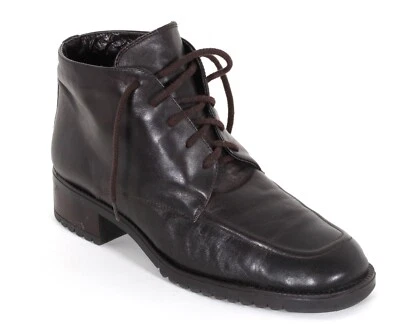 Stiefeletten Blogger Schnürstiefelette Granny Vintage Leder Janet D. 41 - Bild 1 von 4