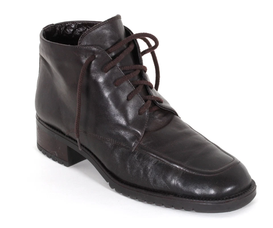 Stiefeletten Blogger Schnürstiefelette Granny Vintage Leder Janet D. 41 - Bild 1 von 4