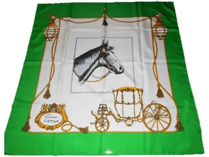Damen Vintage Kette Retro Royal Tudor Print Schal Pferdekutsche Phaeton S8 - Bild 1 von 12