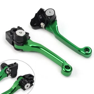 Brake Clutch Levers Pivot Fit Honda CRF250R 2007-2022 CRF450R 2007-2020 GREEN - Picture 1 of 6