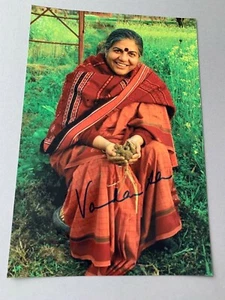 Vandana Shiva Alternative Nobel Prize 1993 In-Person Signed Photo 20x30 - Picture 1 of 1