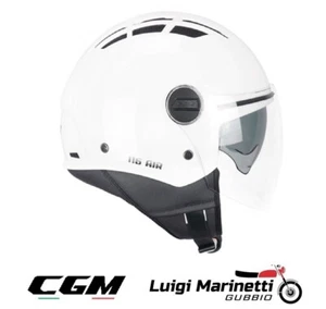 Casco jet d/jet CGM AIR 116A Bianco lucido white Doppia Visiera XL 61-62 cm - Picture 1 of 2