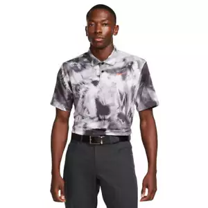Nike Dri-FIT Tour Ombre Golf Polo Shirt White Black Grey Men's Large FD5935-010 - Picture 1 of 16