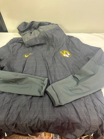 Nike Mizzou Missouri Tigers Quarter Zip Jacket Black Gold Size XLarge XL Cover