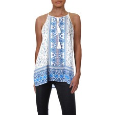 Aqua Womens Snake Print Cropped V-Neck Wrap Top Shirt BHFO 6674