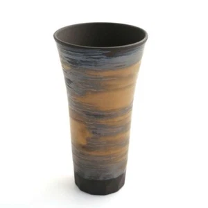 Tachikichi Slim Cup 350ml Mino ware unglazed Gold 1584980004 - Picture 1 of 7