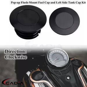 For '18-'21 Harley FLSB FLSL FXLR FXLRS FLFB FLFBS FLHC FLHCS FLDE Tank Cap Kits - Picture 1 of 12