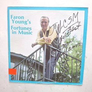 Faron Young's Fortunes in Music Vinyl LP Autographed Signed - Foto 1 di 8