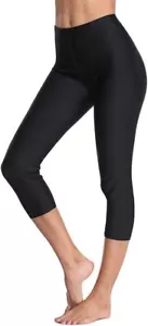 NWT Women's Swimming Swim Capris 3/4 Pants Long Board Shorts XL - Picture 1 of 3