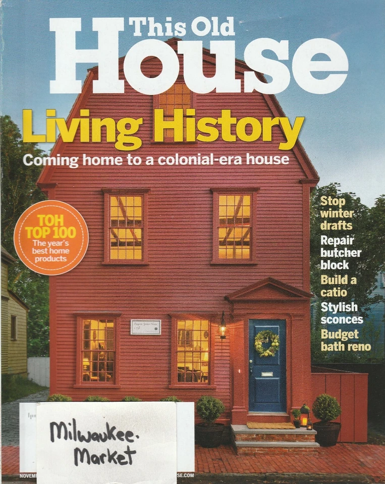  This Old House November December 2016 Free & Fast SnH Best Deal on Ebay L@@K !! Foto 1 de 1
