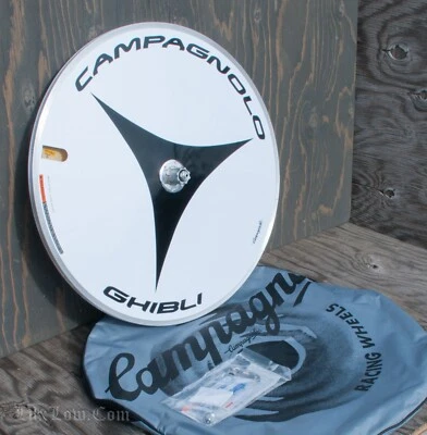 Bicicleta de Carretera Campagnolo 700c Ghibli RUEDA Disco de Carreras 10s11s12s Bicicleta NOS De Colección Foto 1 de 4