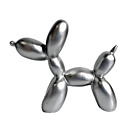 Balon Pies Sztuka nowoczesna Figurka Zwierzę Rzeźba Miłośnik psów Prezent Srebrny
