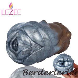 Metal Color Male Masturbator Pocket Pussy Penis Massager Artificial Vagina Toy - Picture 1 of 26