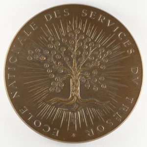 Médaille École nationale des services du Trésor - 1946-1972 - par Daniel Ponce - Foto 1 di 3