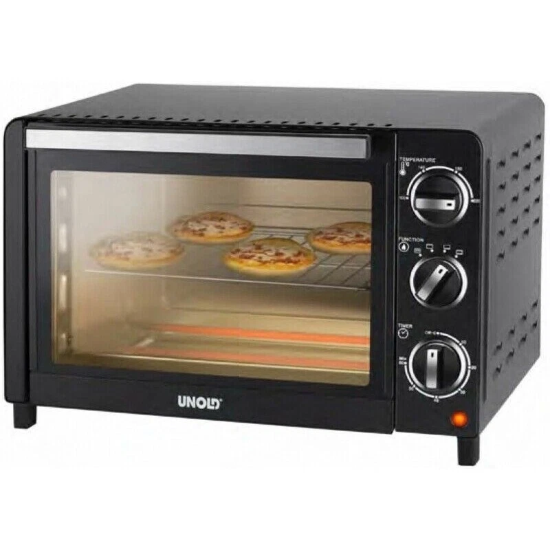 Unold 68875 OFEN Allround Schwarz Mini Backofen, 18 Liter, Ober- / Unterhitze - Bild 1 von 1
