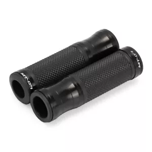 For YAMAHA MT-07/TRACER CNC Black Motorcycle Hand Grips Handle Bar Rubber Gel - Picture 1 of 8