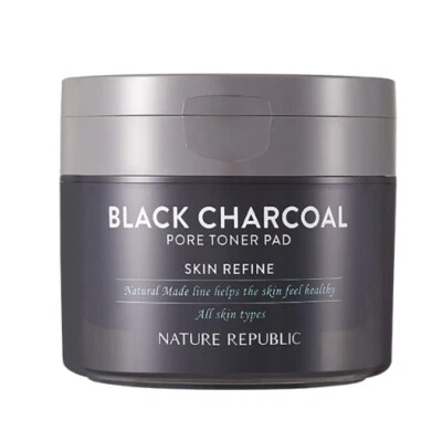 Nature Republic натуральный черный уголь поры тонер подушечка 100 г увлажняющий тонер - Изображение 1 из 4