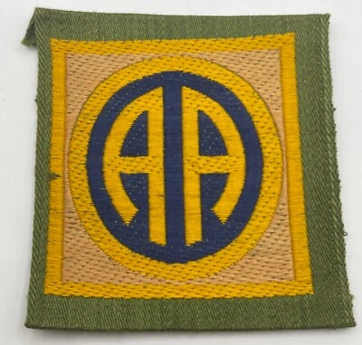 RARE ORIGINAL WW1 US ARMY 82nd DIVISION LIBERTY LOAN  PATCH 100 YEARS OLD EXC- - Image 1 of 4