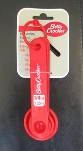 Betty Crocker Measuring Spoon Set Red - Picture 1 of 1