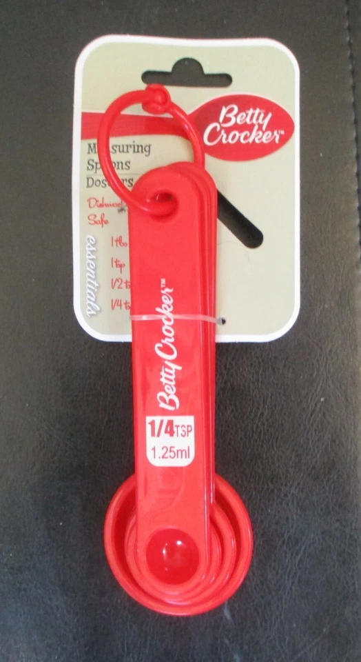 Conjunto de colher de medição Betty Crocker vermelha - Imagem 1 de 1