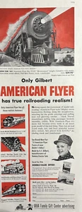 Juego de tren American Flyer 1955 American Flyer 4-6-4 Hudson Railroad anuncio impreso de colección - Imagen 1 de 1