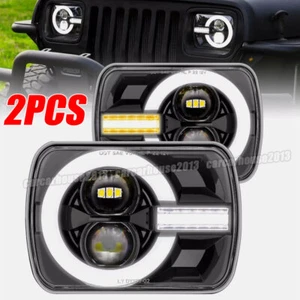 5x7 7x6 H6054 LED Headlights for Jeep Wrangler YJ Cherokee XJ Ford Chevy TOYOTA - Picture 1 of 17
