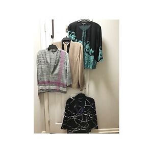 Ming Wang Lot of 4 Womens Knit Cardigan Jackets Size XL