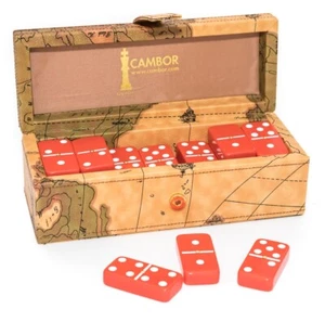 Juego de Dominoes Doble Seis Profesionales Tamaño Jumbo con Bloqueo Magnético - Imagen 1 de 2