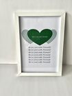 Motivational Essie Typography Art work- A4 Print Only- Be in love with... GREEN