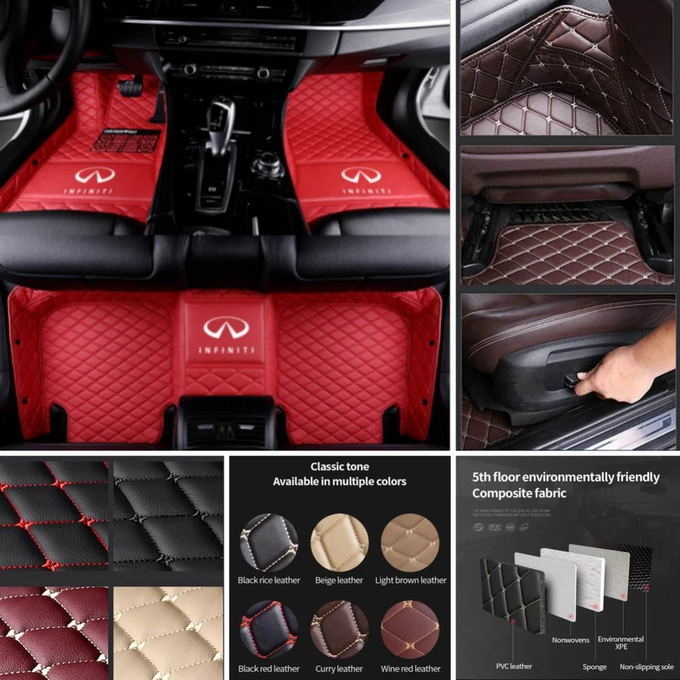 Fit For Infinity G35 G25 G37 G20 Q50 QX50 QX60 M35 M37 M45 Car Floor Mats Liners Foto 1 de 4