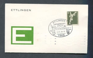 Deutschland - BRD : SELTENE DEUTSCH-FRANKREICH PARTNERSCHAFT DOPPELKARTE VON 1978 - CTO - Bild 1 von 3