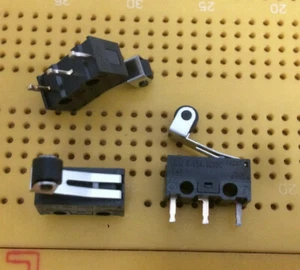 Microinterruptor de palanca de rodillos miniatura 50mA 30Vdc SPDT dorado DG2 varias cantidades - Imagen 1 de 1