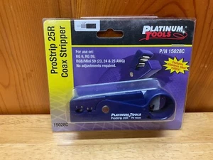 Platinum Tools 15028C ProStrip 25R Coax Stripper for RG6/59/RGB C - Picture 1 of 6