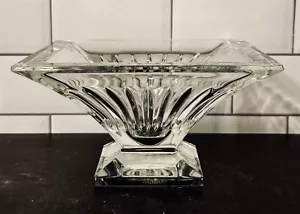 Waterford Clarion Deep Cut Crystal Square Compote Bowl 6"x 6" Pedestal Base - Picture 1 of 10