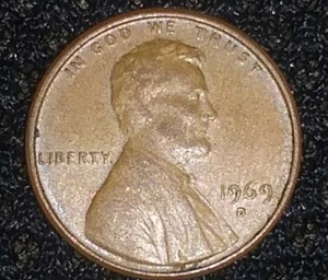 1969 D LINCOLN ERROR PENNY. - Picture 1 of 2
