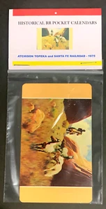 Atchison Topeka & Santa Fe 1975 Pocket Calendar - "Navajo Ponies" - Picture 1 of 3