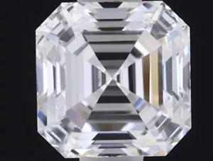 Lab Grown 1.00 ct ASSCHER D Color VVS2 Clarity STONE IGI Certified HPHT DIAMOND - Picture 1 of 13