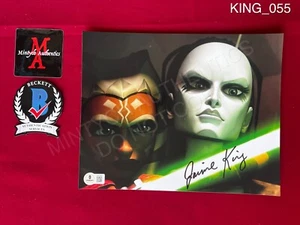 Jaime King autographed signed 8x10 photo Star Wars: The Clone Wars Beckett - Picture 1 of 1