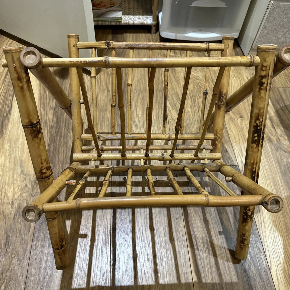 Porta libros MCM de bambú vintage Foto 1 de 4