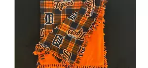 Detroit Tigers Fleece Hand Tied Double Sided Blanket - Picture 1 of 7