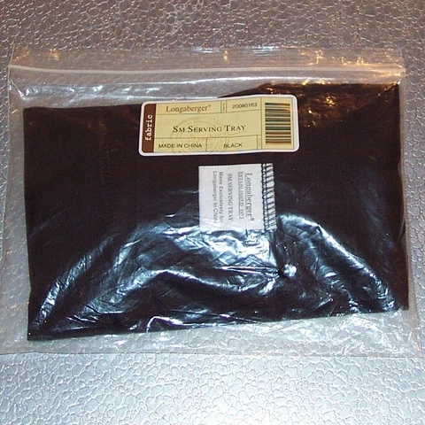 Longaberger Black SMALL SERVING TRAY Basket Liner ~ Last One Left ~ Ships FREE! Cover