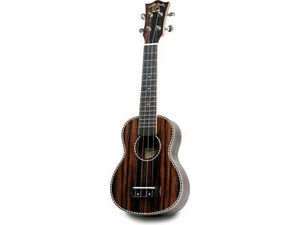 Snail Soprano Ukulele Ebony UKS-E220EQ - Picture 1 of 11